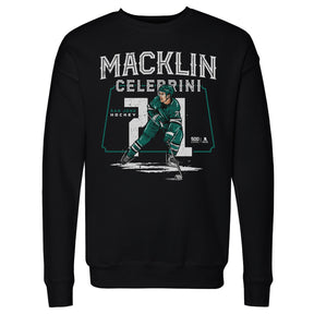 Macklin Celebrini Men's Crewneck Sweatshirt | 500 LEVEL