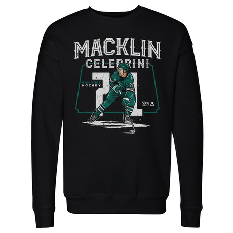 Macklin Celebrini Men's Crewneck Sweatshirt | 500 LEVEL
