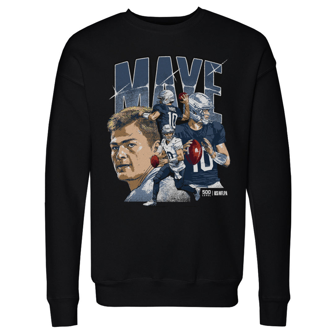 Drake Maye Men's Crewneck Sweatshirt | 500 LEVEL