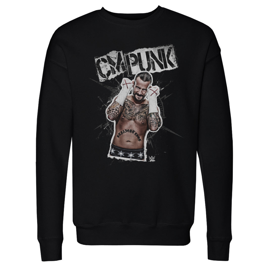 CM Punk Men's Crewneck Sweatshirt | 500 LEVEL