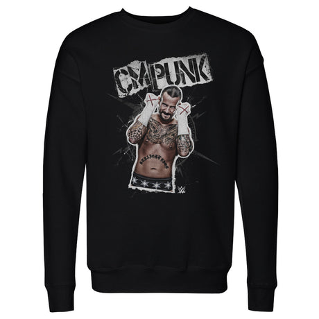 CM Punk Men's Crewneck Sweatshirt | 500 LEVEL
