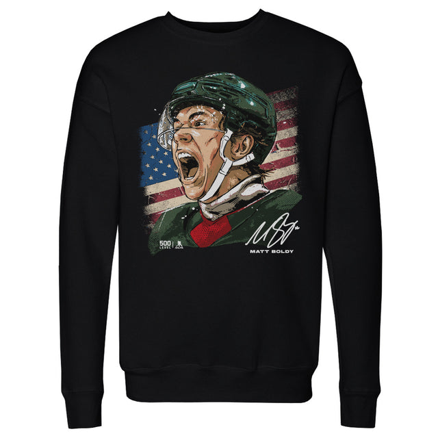 Matt Boldy Men's Crewneck Sweatshirt | 500 LEVEL