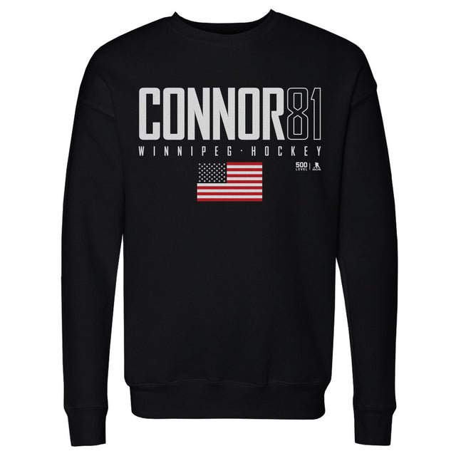 Kyle Connor Men's Crewneck Sweatshirt | 500 LEVEL