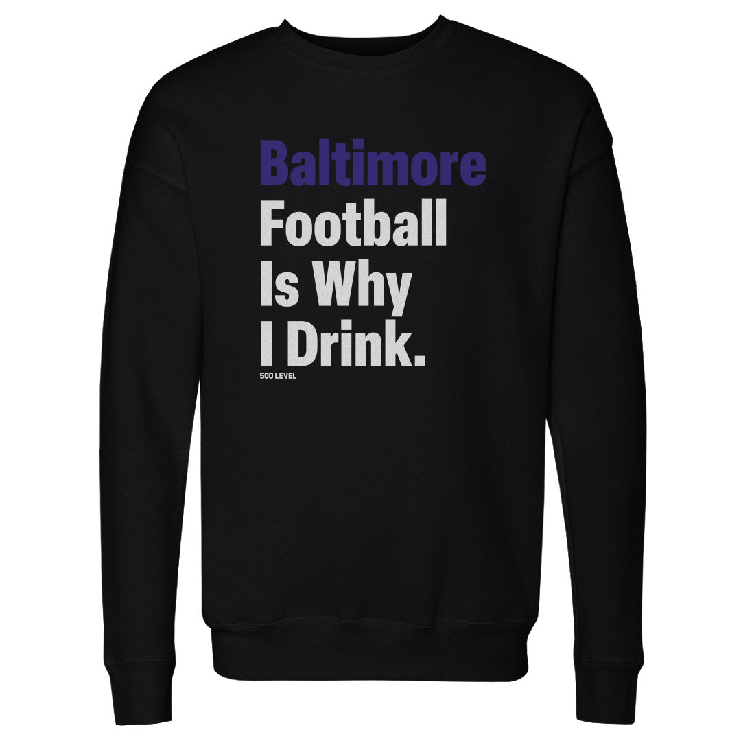 Baltimore Football Men's Crewneck Sweatshirt | 500 LEVEL