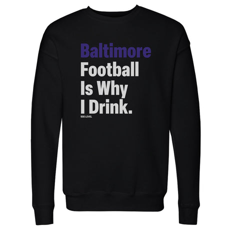 Baltimore Football Men's Crewneck Sweatshirt | 500 LEVEL