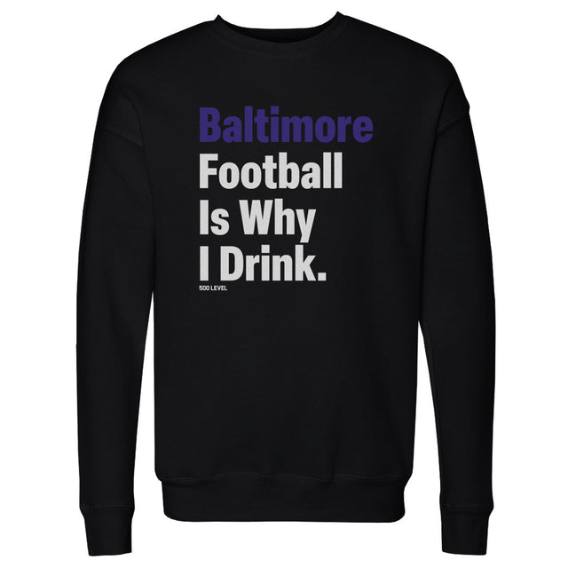 Baltimore Football Men's Crewneck Sweatshirt | 500 LEVEL
