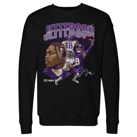Justin Jefferson Men's Crewneck Sweatshirt | 500 LEVEL