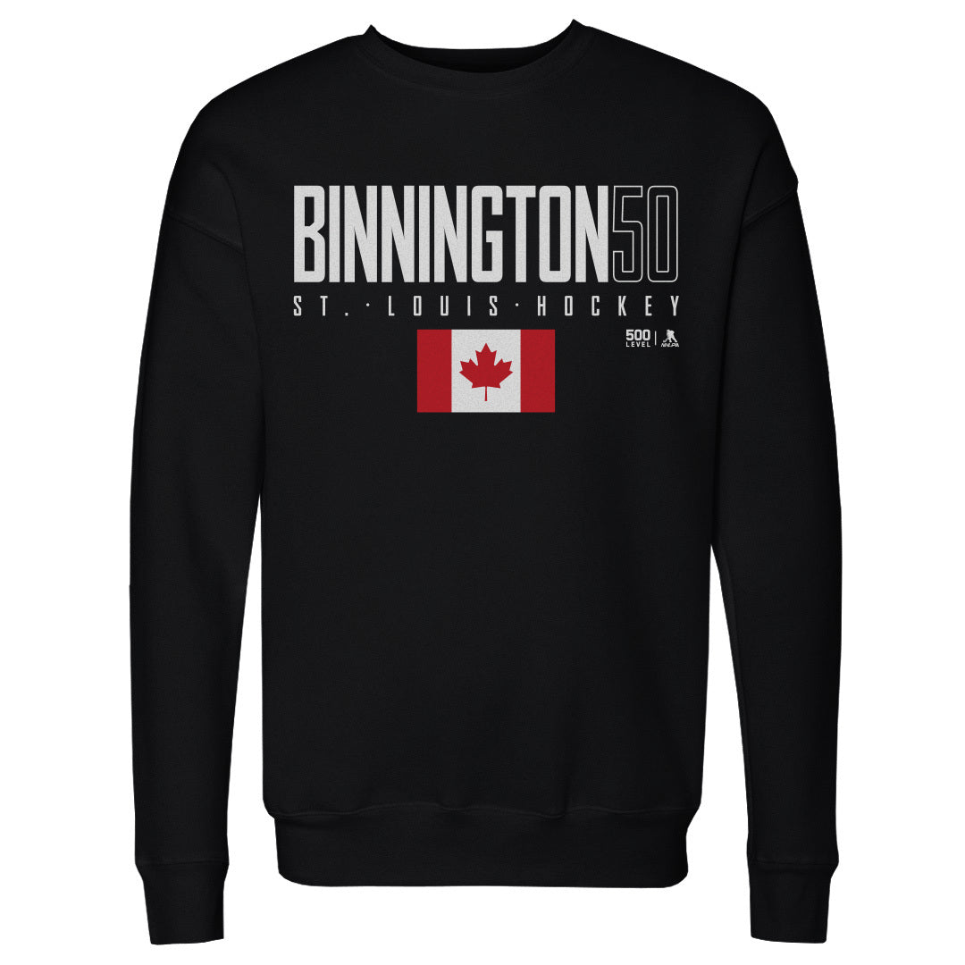 Jordan Binnington Men's Crewneck Sweatshirt | 500 LEVEL