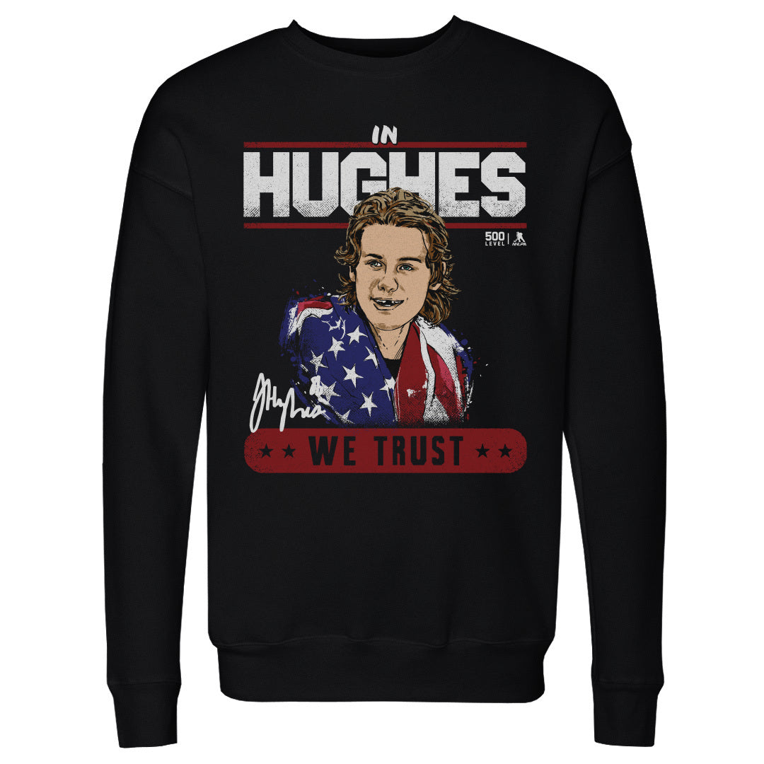 Jack Hughes Men's Crewneck Sweatshirt | 500 LEVEL
