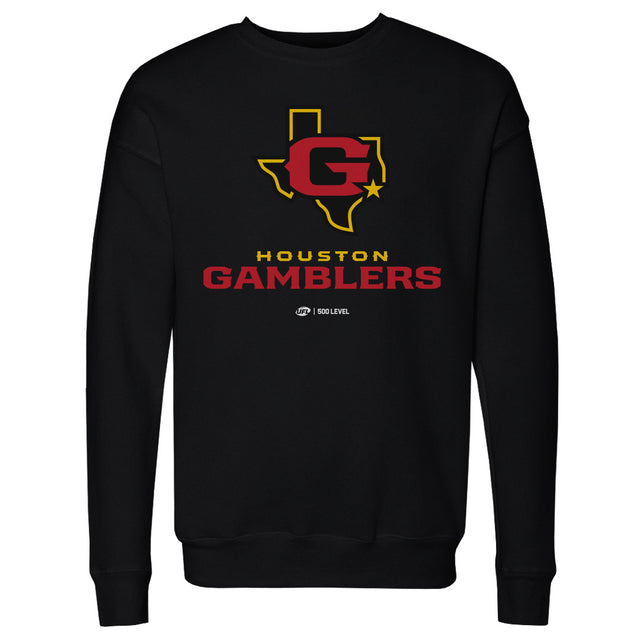 Houston Gamblers Men's Crewneck Sweatshirt | 500 LEVEL