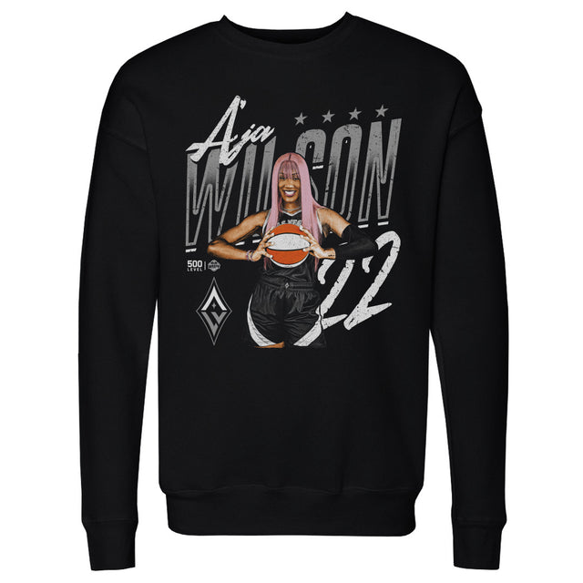 A'ja Wilson Men's Crewneck Sweatshirt | 500 LEVEL