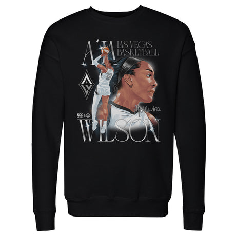 A'ja Wilson Men's Crewneck Sweatshirt | 500 LEVEL