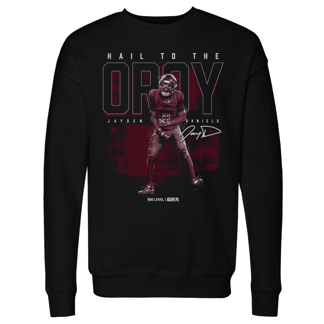 Jayden Daniels Men's Crewneck Sweatshirt | 500 LEVEL