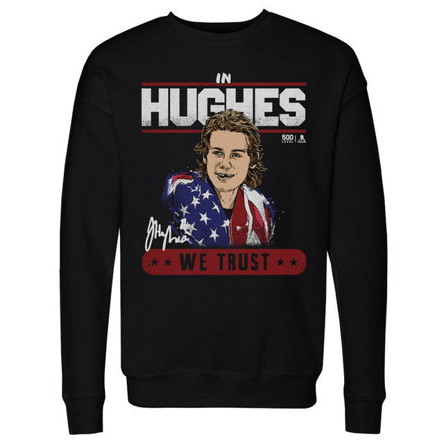 Jack Hughes Men's Crewneck Sweatshirt | 500 LEVEL