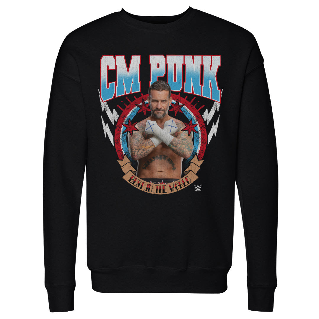 CM Punk Men's Crewneck Sweatshirt | 500 LEVEL