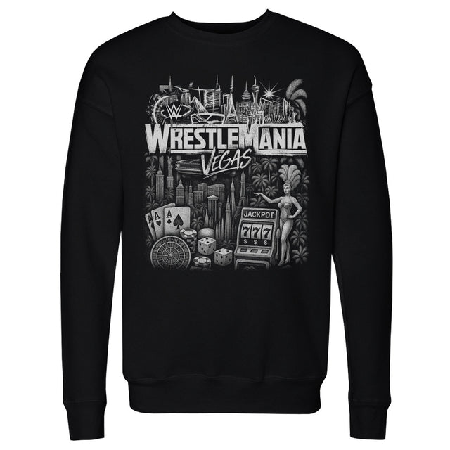 WrestleMania Men's Crewneck Sweatshirt | 500 LEVEL