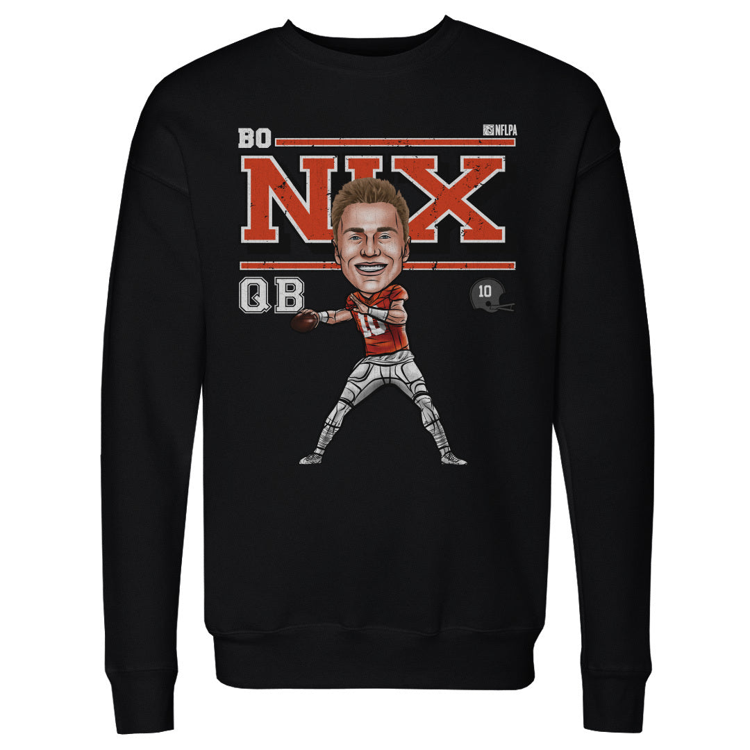 Bo Nix Men's Crewneck Sweatshirt | 500 LEVEL