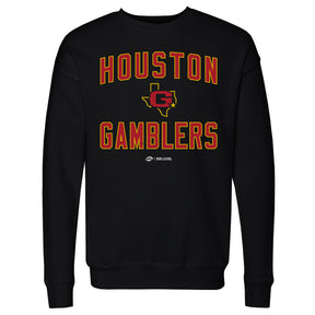 Houston Gamblers Men's Crewneck Sweatshirt | 500 LEVEL