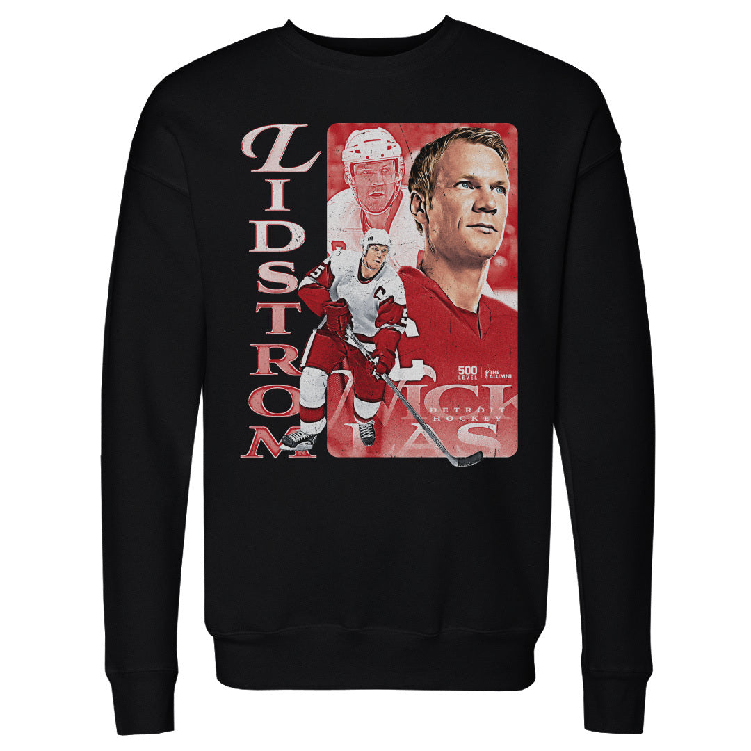 Nicklas Lidstrom Men's Crewneck Sweatshirt | 500 LEVEL