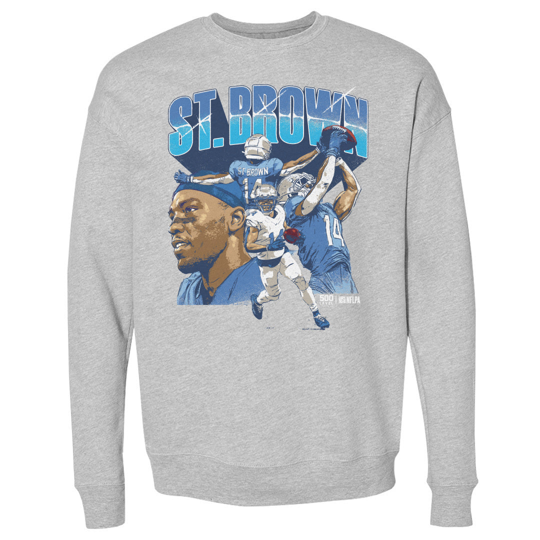 Amon-Ra St. Brown Men's Crewneck Sweatshirt | 500 LEVEL
