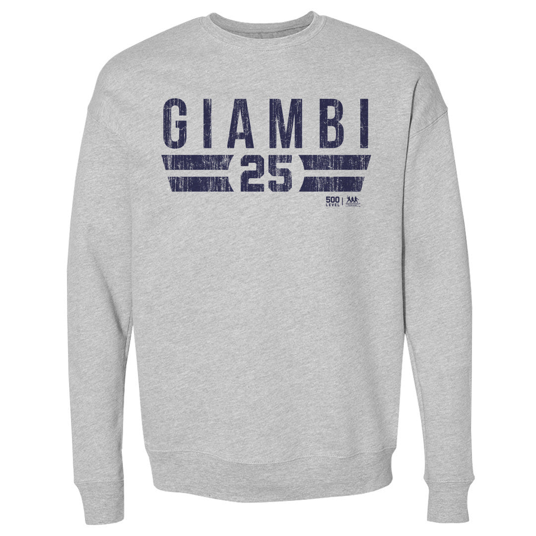 Jason Giambi Men's Crewneck Sweatshirt | 500 LEVEL