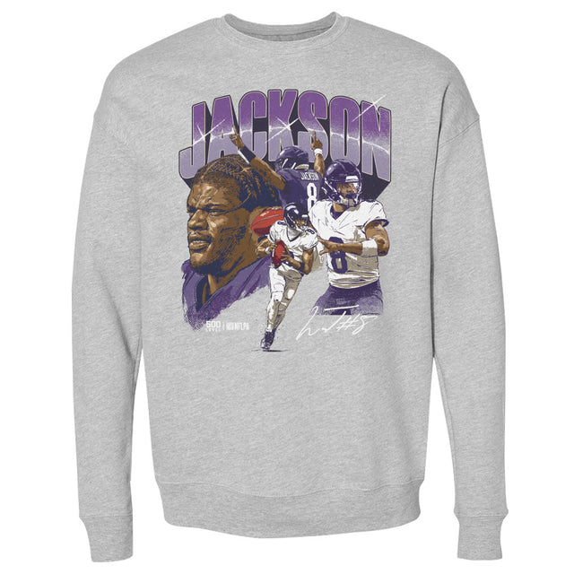 Lamar Jackson Men's Crewneck Sweatshirt | 500 LEVEL