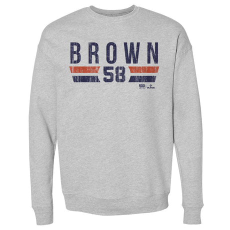Hunter Brown Men's Crewneck Sweatshirt | 500 LEVEL