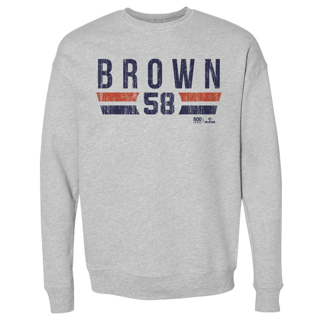 Hunter Brown Men's Crewneck Sweatshirt | 500 LEVEL