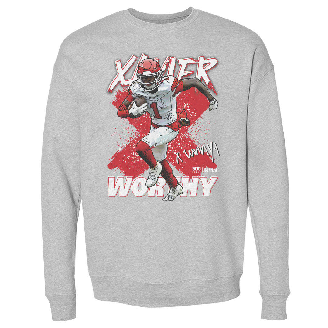 Xavier Worthy Men's Crewneck Sweatshirt | 500 LEVEL