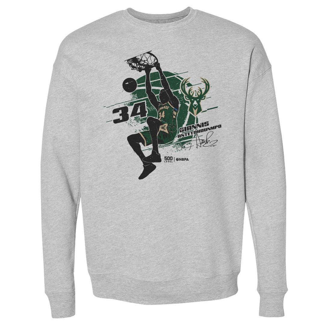 Giannis Antetokounmpo Men's Crewneck Sweatshirt | 500 LEVEL