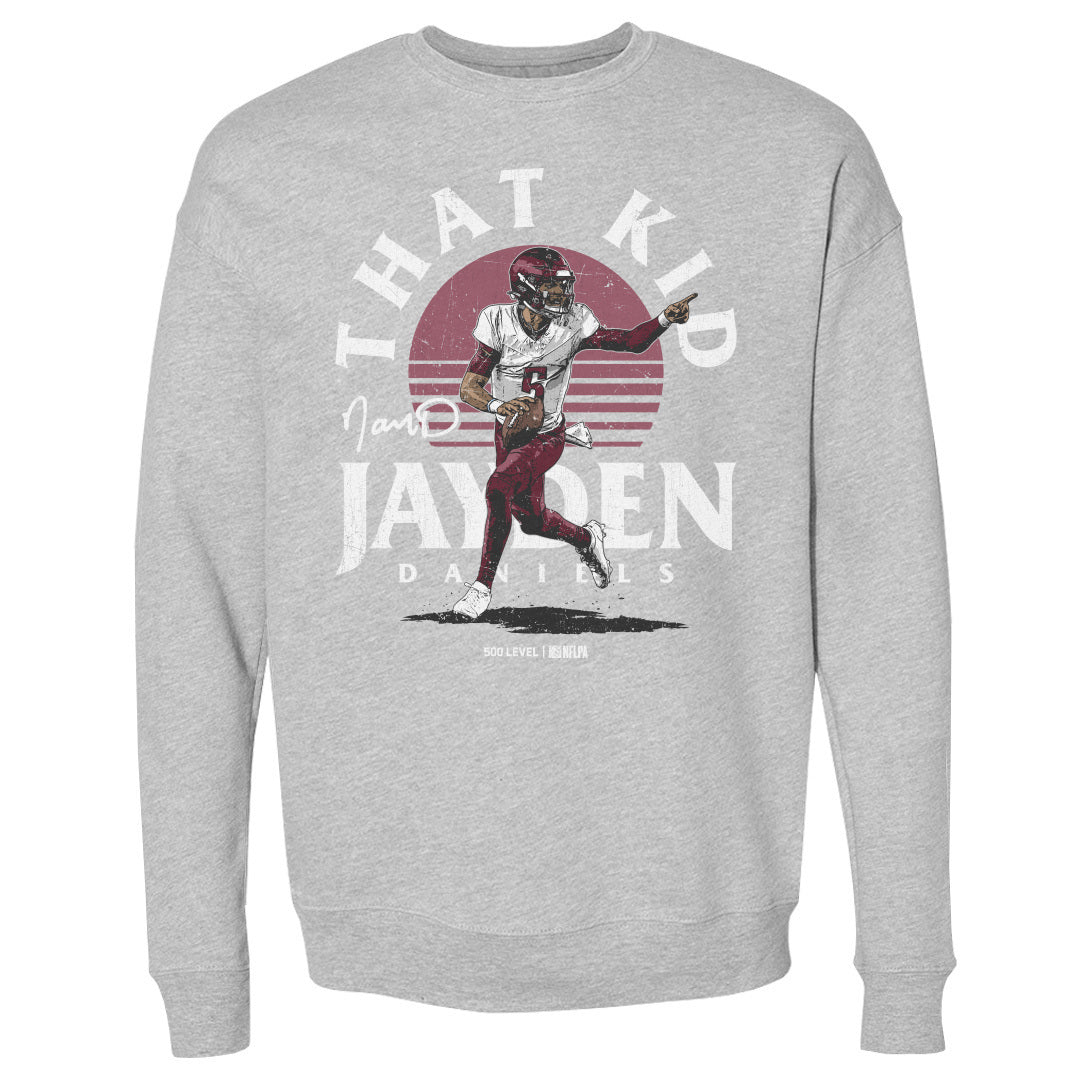 Jayden Daniels Men's Crewneck Sweatshirt | 500 LEVEL