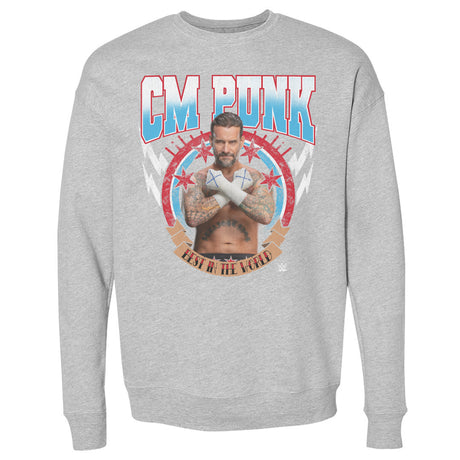 CM Punk Men's Crewneck Sweatshirt | 500 LEVEL