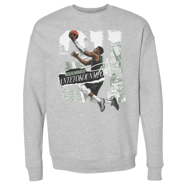 Giannis Antetokounmpo Men's Crewneck Sweatshirt | 500 LEVEL