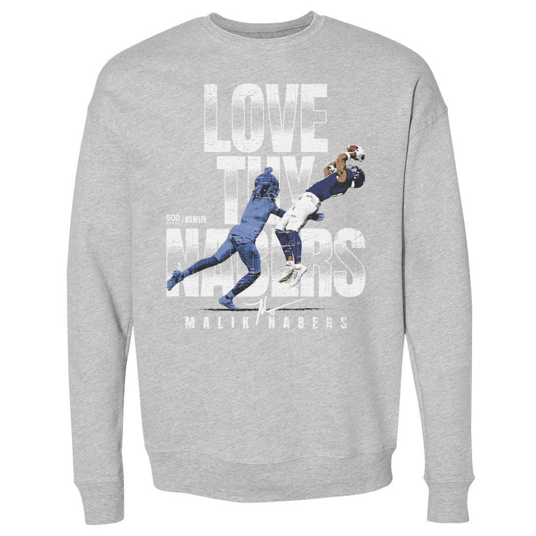 Malik Nabers Men's Crewneck Sweatshirt | 500 LEVEL