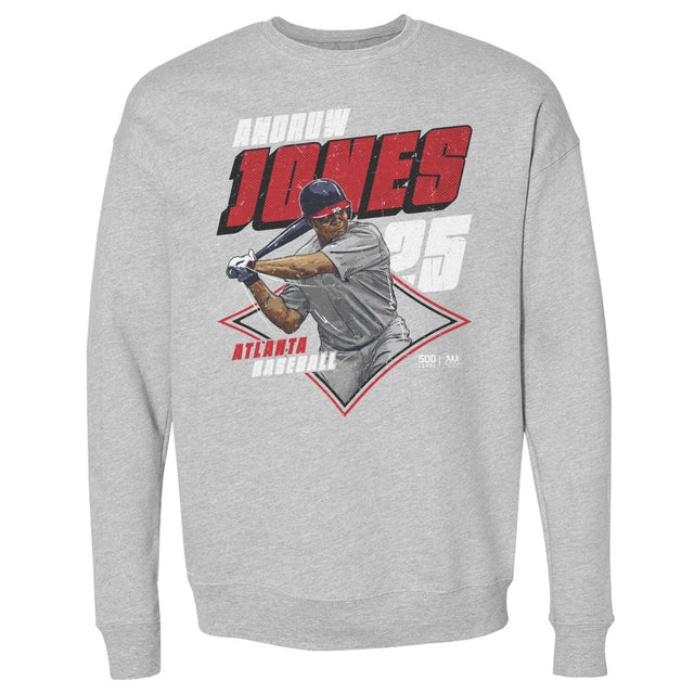 Andruw Jones Men's Crewneck Sweatshirt | 500 LEVEL