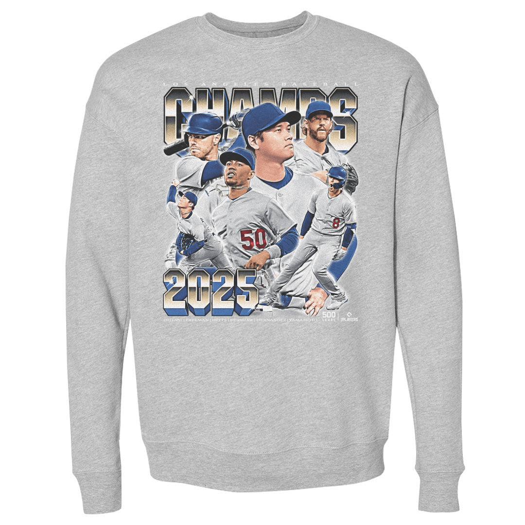 Los Angeles D Baseball Men's Crewneck Sweatshirt | 500 LEVEL