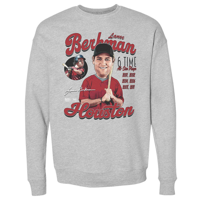 Lance Berkman Men's Crewneck Sweatshirt | 500 LEVEL