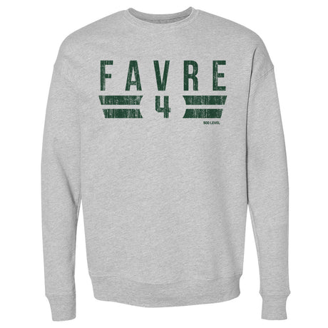 Brett Favre Men's Crewneck Sweatshirt | 500 LEVEL
