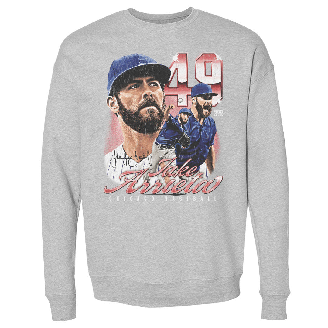 Jake Arrieta Men's Crewneck Sweatshirt | 500 LEVEL