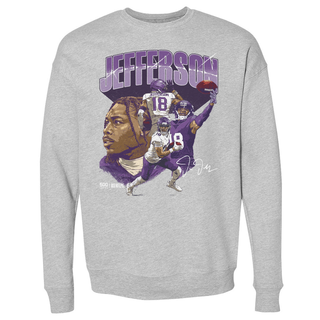 Justin Jefferson Men's Crewneck Sweatshirt | 500 LEVEL