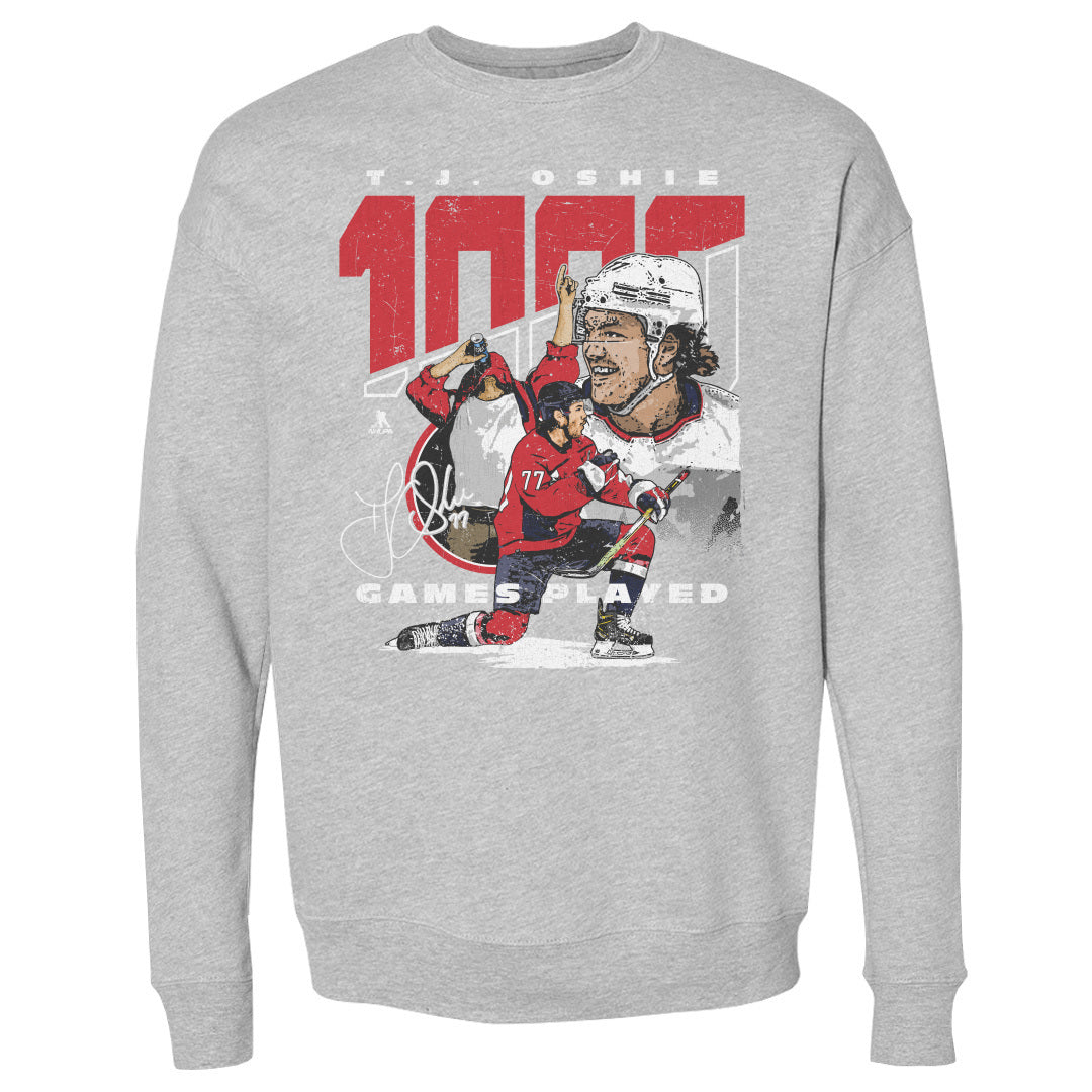 T.J. Oshie Men&#39;s Crewneck Sweatshirt | 500 LEVEL