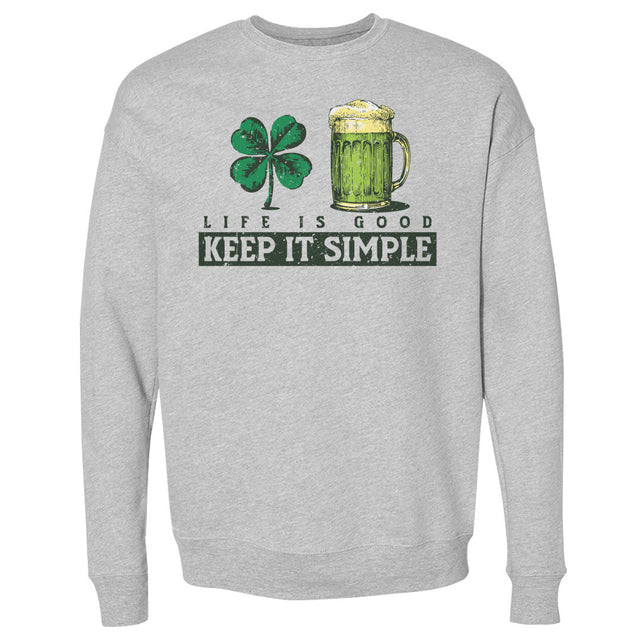 St. Patrick's Day Men's Crewneck Sweatshirt | 500 LEVEL