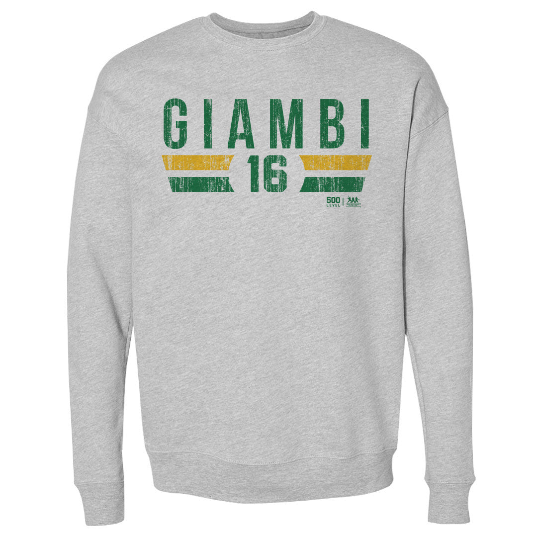 Jason Giambi Men's Crewneck Sweatshirt | 500 LEVEL
