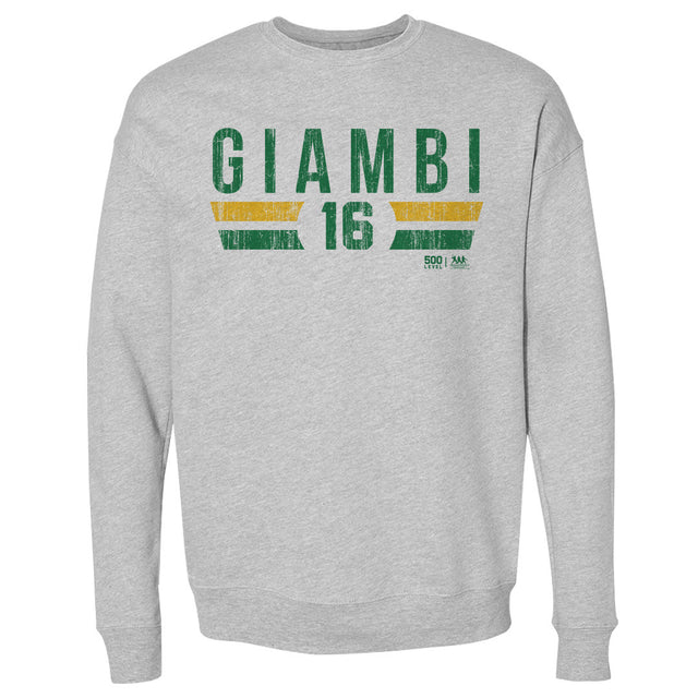Jason Giambi Men's Crewneck Sweatshirt | 500 LEVEL