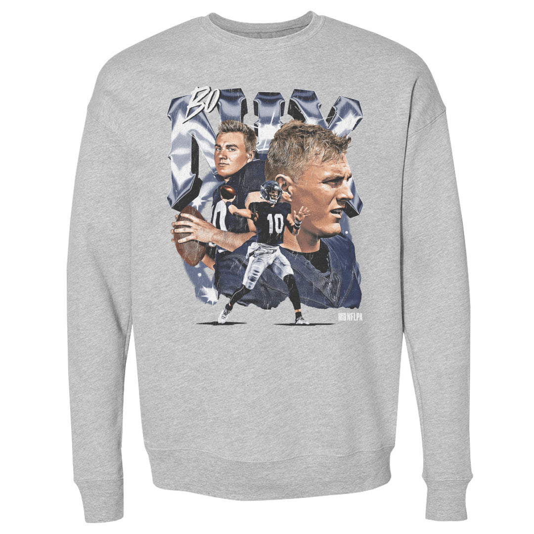 Bo Nix Men's Crewneck Sweatshirt | 500 LEVEL