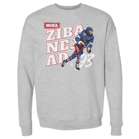 Mika Zibanejad Men's Crewneck Sweatshirt | 500 LEVEL