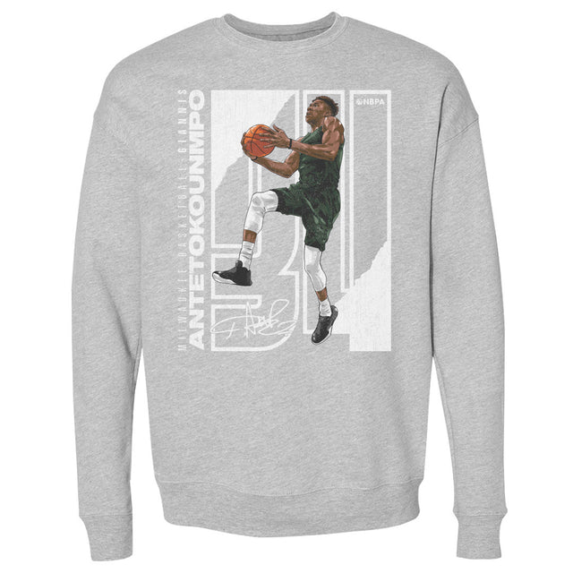 Giannis Antetokounmpo Men's Crewneck Sweatshirt | 500 LEVEL