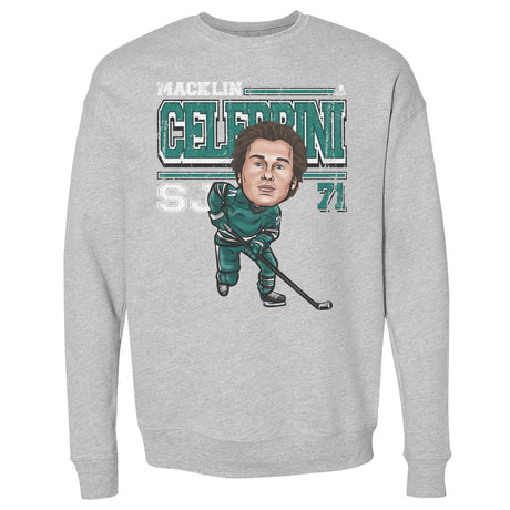 Macklin Celebrini Men's Crewneck Sweatshirt | 500 LEVEL