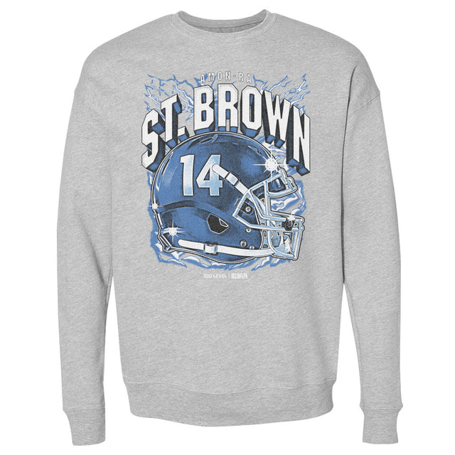 Amon-Ra St. Brown Men's Crewneck Sweatshirt | 500 LEVEL