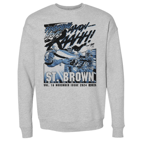 Amon-Ra St. Brown Men's Crewneck Sweatshirt | 500 LEVEL